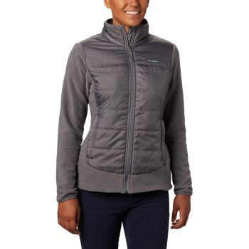 Columbia Basin Butte Fleece Full Zip, Chamarras Grises Para Mujer | 312068-TIO